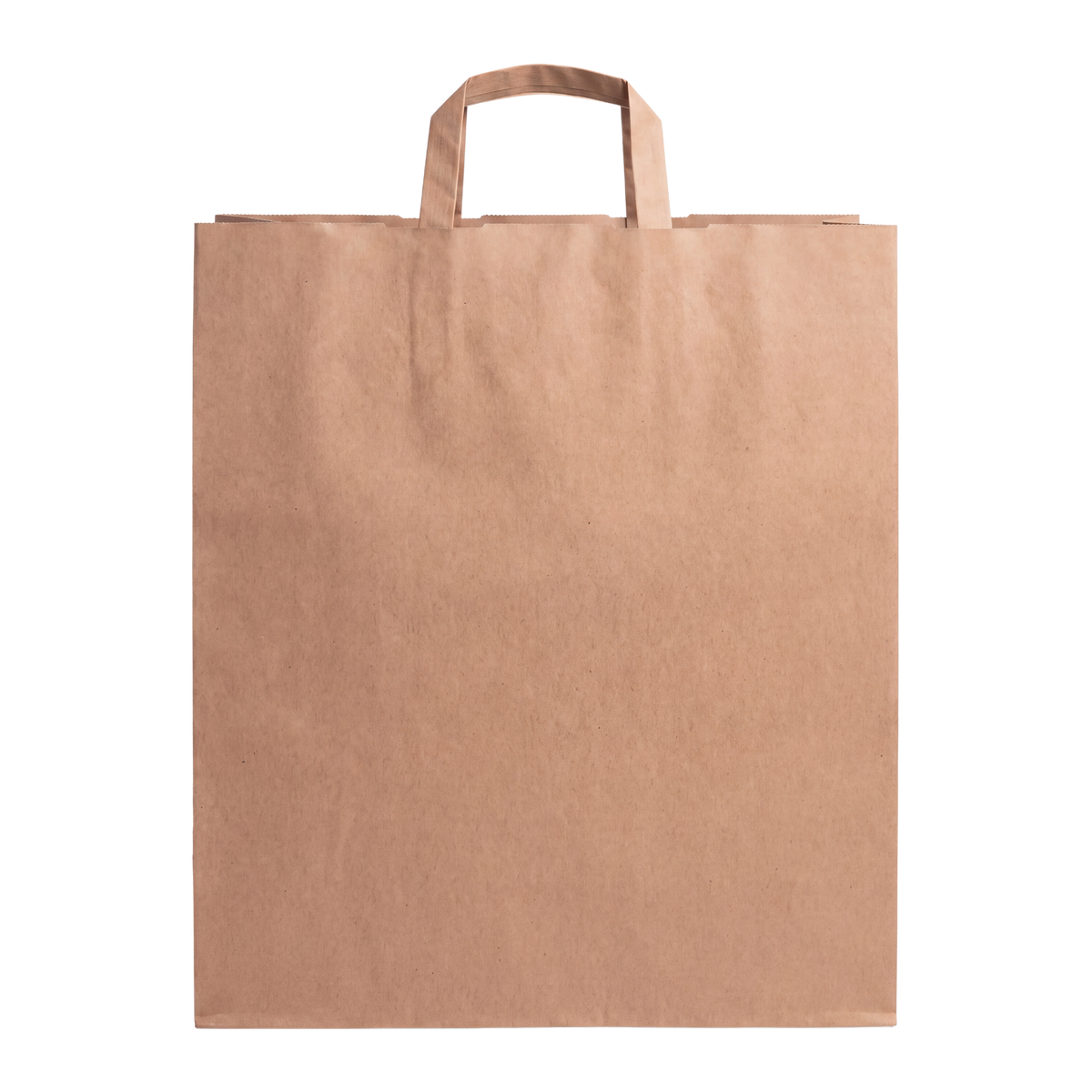 Kraft paper bag, front cutout